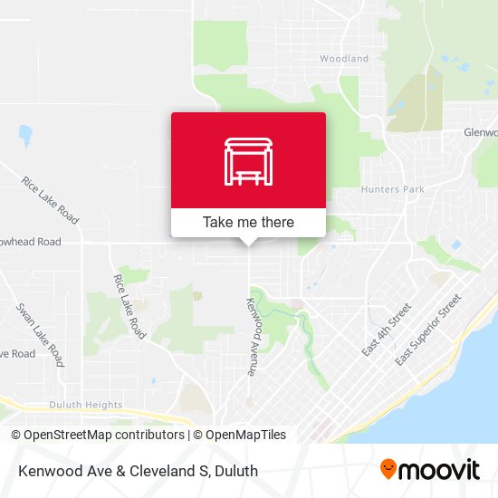 Kenwood Ave & Cleveland S map
