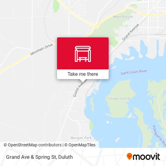 Grand Ave & Spring St map