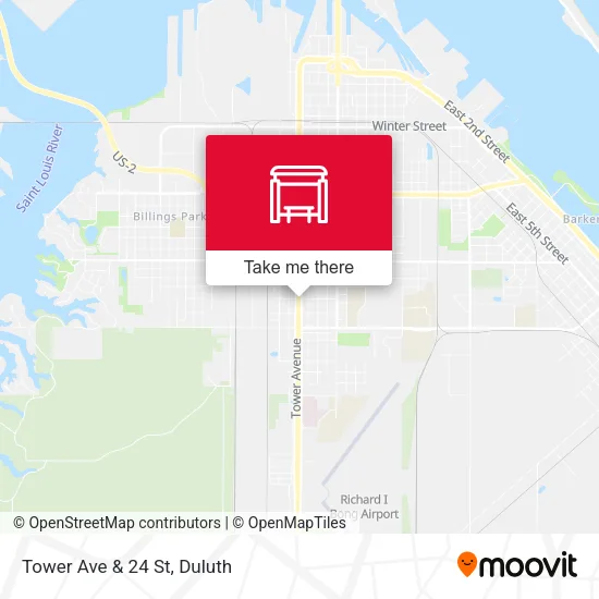 Mapa de Tower Ave & 24 St