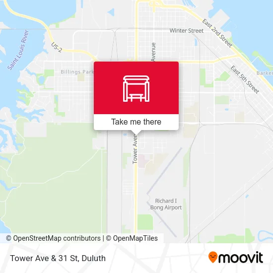 Mapa de Tower Ave & 31 St