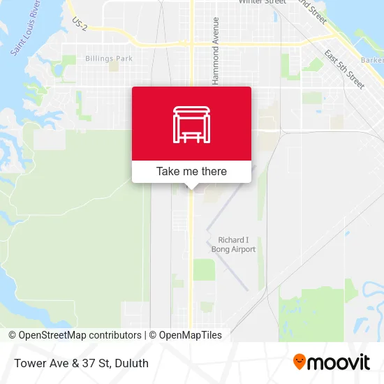 Mapa de Tower Ave & 37 St