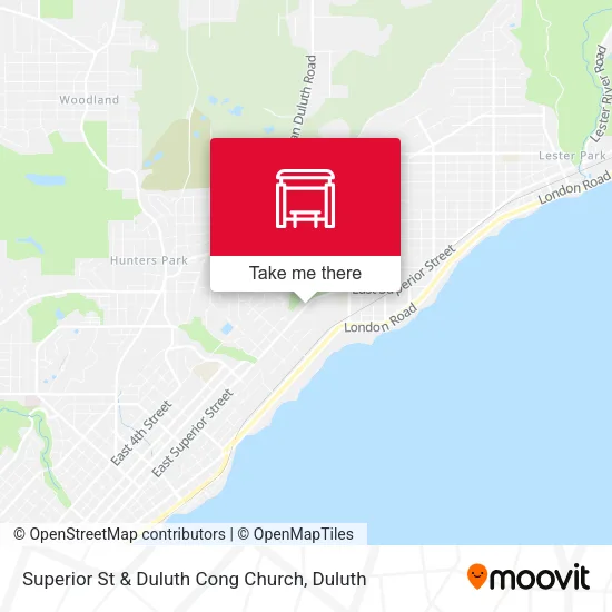 Mapa de Superior St & Duluth Cong Church