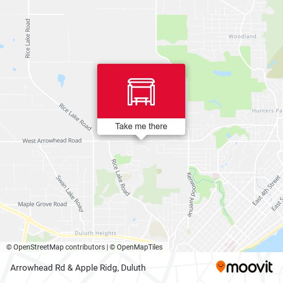 Arrowhead Rd & Apple Ridg map
