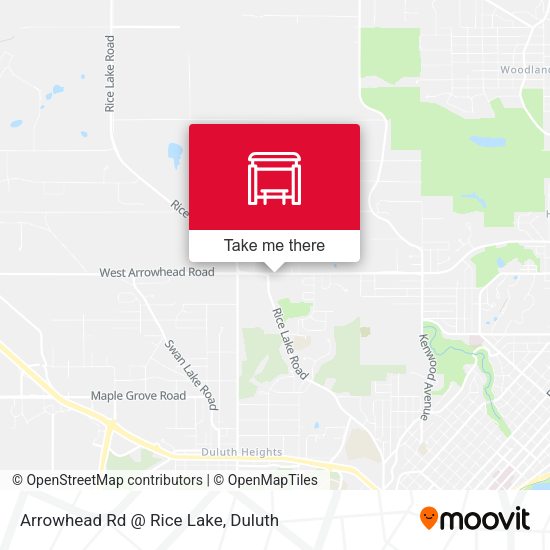 Arrowhead Rd @ Rice Lake map