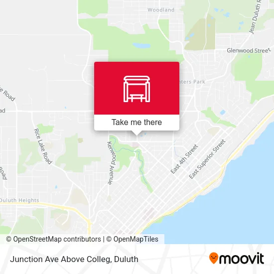Mapa de Junction Ave Above Colleg