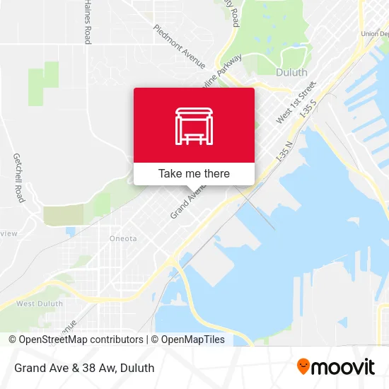 Mapa de Grand Ave & 38 Aw