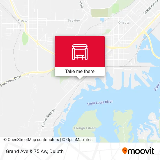 Mapa de Grand Ave & 75 Aw