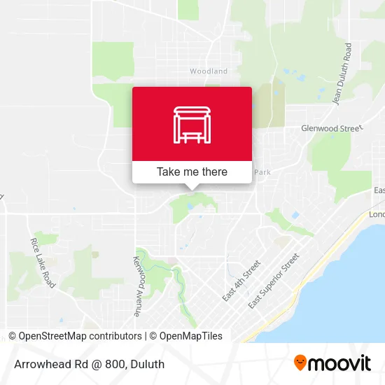 Mapa de Arrowhead Rd @ 800
