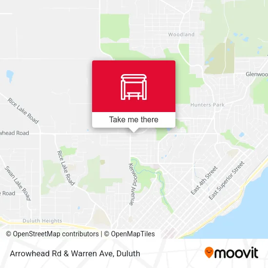 Mapa de Arrowhead Rd & Warren Ave