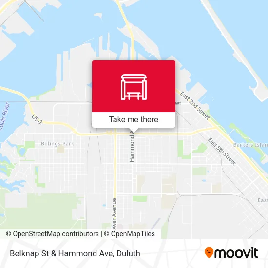 Mapa de Belknap St & Hammond Ave