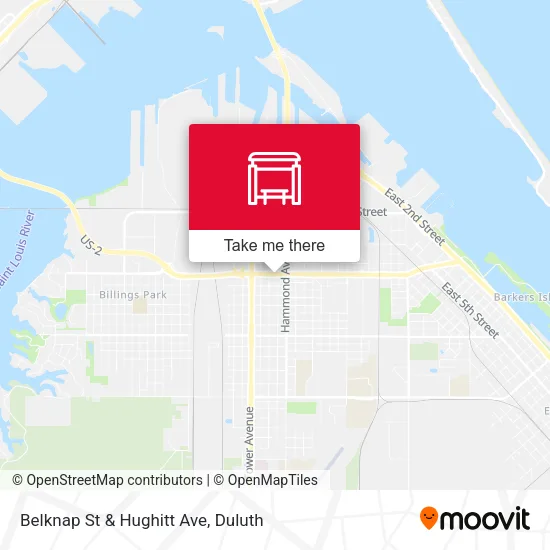 Mapa de Belknap St & Hughitt Ave