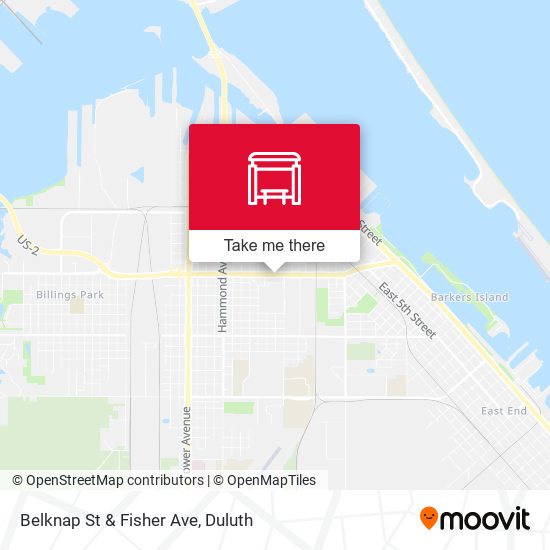 Belknap St & Fisher Ave map