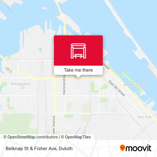 Mapa de Belknap St & Fisher Ave
