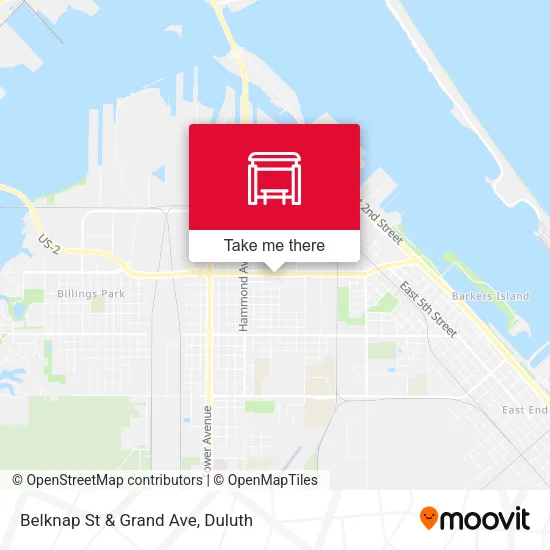 Mapa de Belknap St & Grand Ave