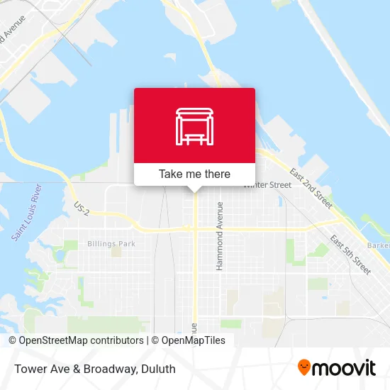 Mapa de Tower Ave & Broadway