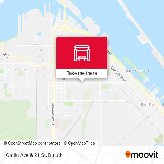 Mapa de Catlin Ave & 21 St