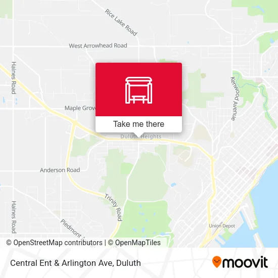 Mapa de Central Ent & Arlington Ave
