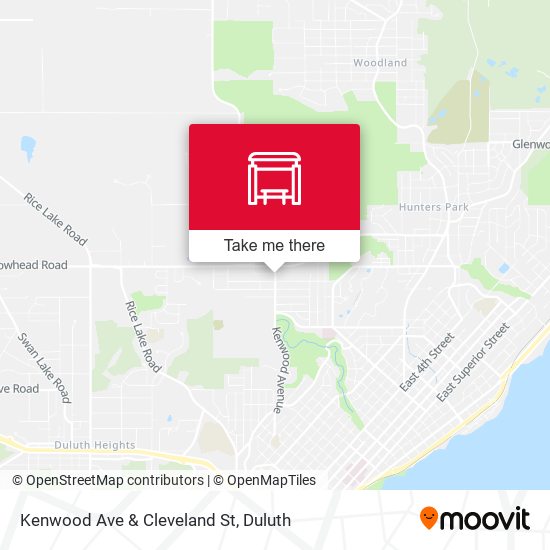 Kenwood Ave & Cleveland St map