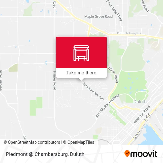Mapa de Piedmont @ Chambersburg