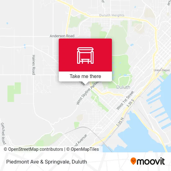 Mapa de Piedmont Ave & Springvale