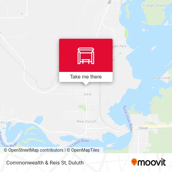 Commonwealth & Reis St map