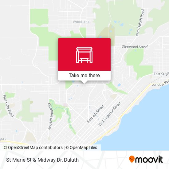 St Marie St & Midway Dr map