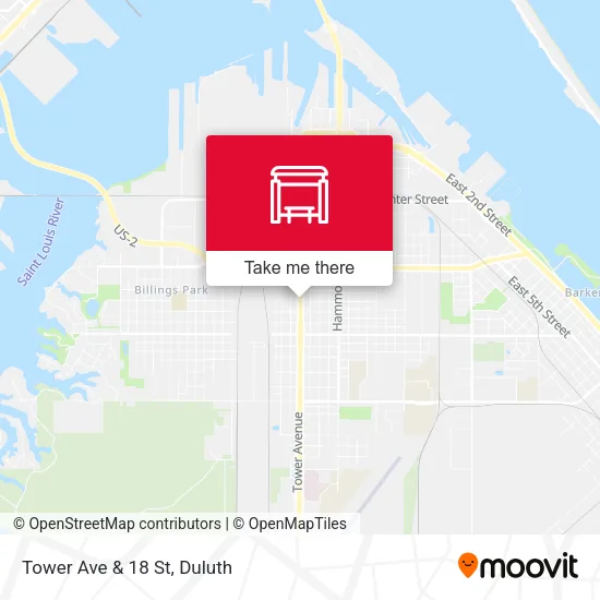 Mapa de Tower Ave & 18 St