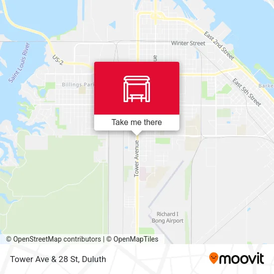 Mapa de Tower Ave & 28 St