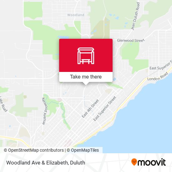 Mapa de Woodland Ave & Elizabeth