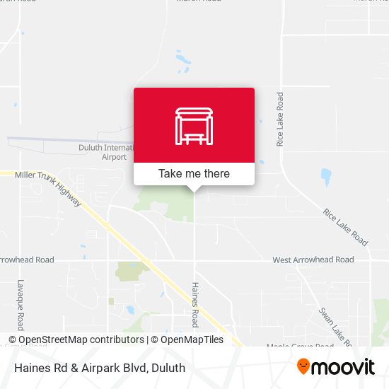 Haines Rd & Airpark Blvd map