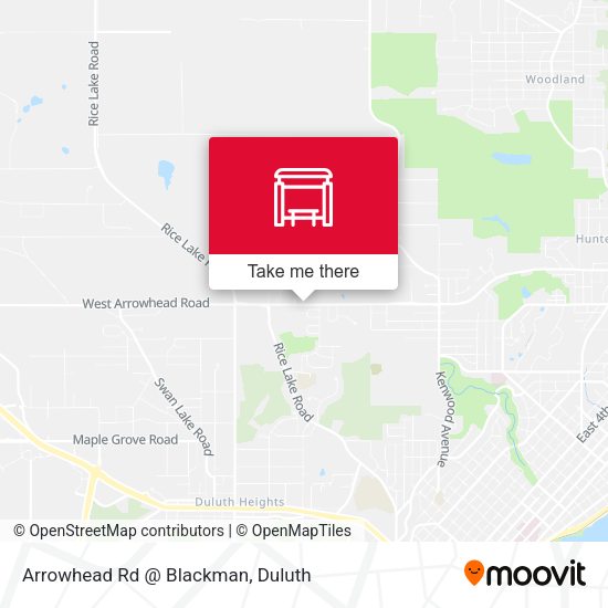 Mapa de Arrowhead Rd @ Blackman