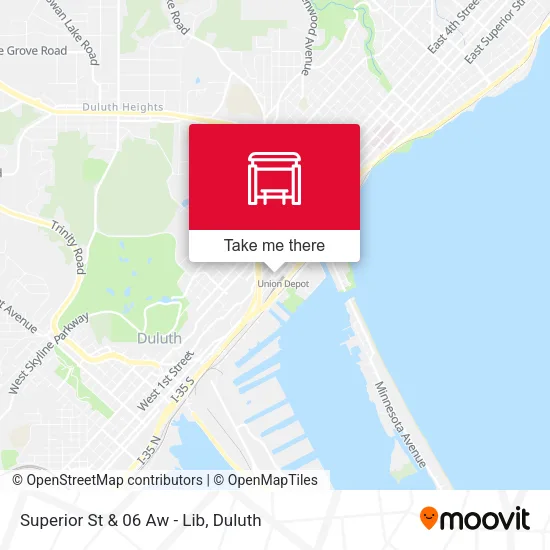 Mapa de Superior St & 06 Aw - Lib
