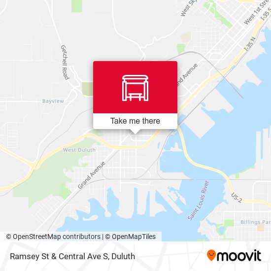 Ramsey St & Central Ave S map