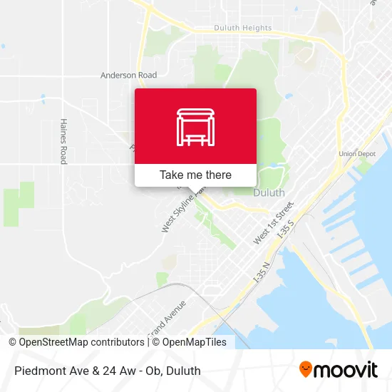 Mapa de Piedmont Ave & 24 Aw - Ob