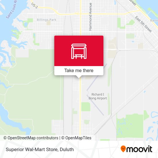 Mapa de Superior Wal-Mart Store