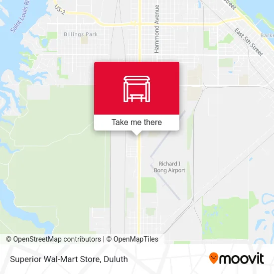 Mapa de Superior Wal-Mart Store