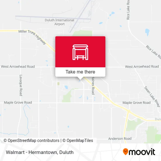 Mapa de Walmart - Hermantown