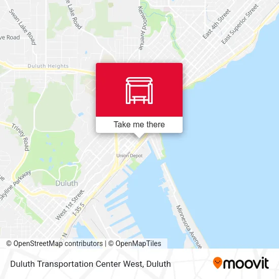 Mapa de Duluth Transportation Center West