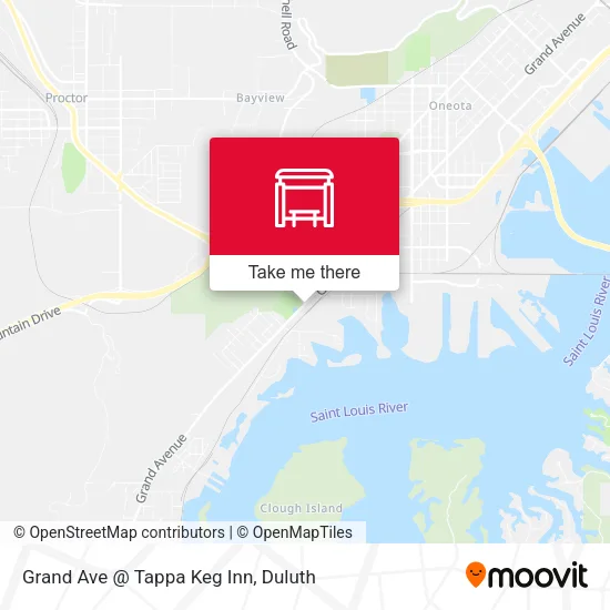 Mapa de Grand Ave @ Tappa Keg Inn