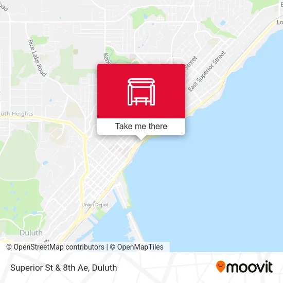 Mapa de Superior St & 8th Ae