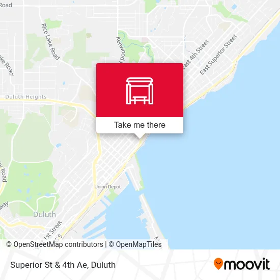 Superior St & 4th Ae map