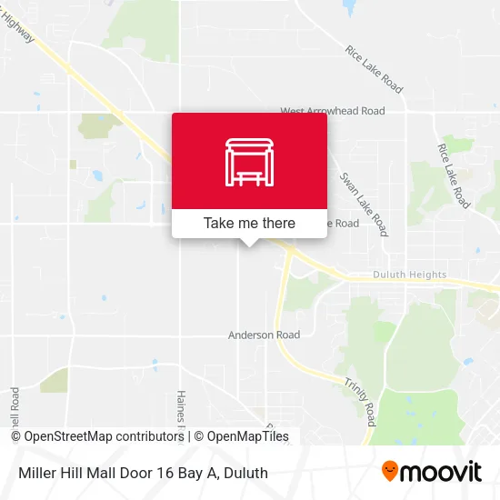 Mapa de Miller Hill Mall Door 16 Bay A