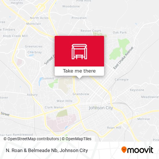 N. Roan & Belmeade Nb map