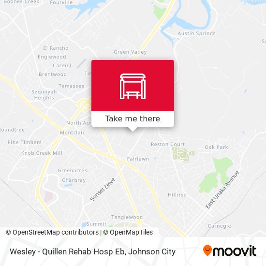 Mapa de Wesley - Quillen Rehab Hosp Eb