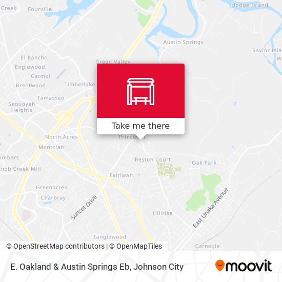 E. Oakland & Austin Springs Eb map