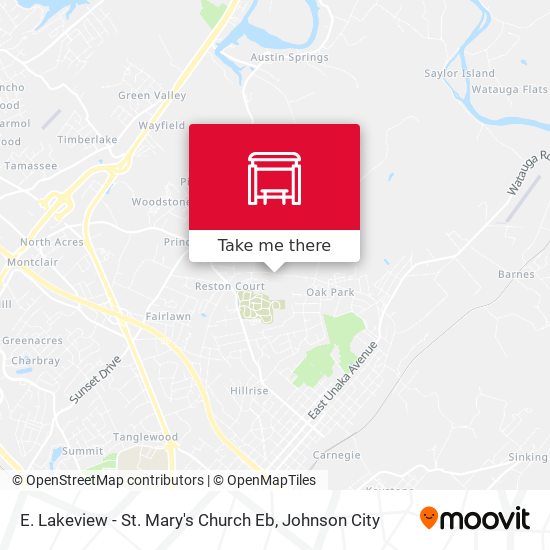 E. Lakeview - St. Mary's Church Eb map