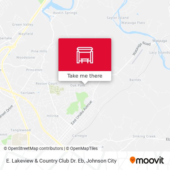 E. Lakeview & Country Club Dr. Eb map