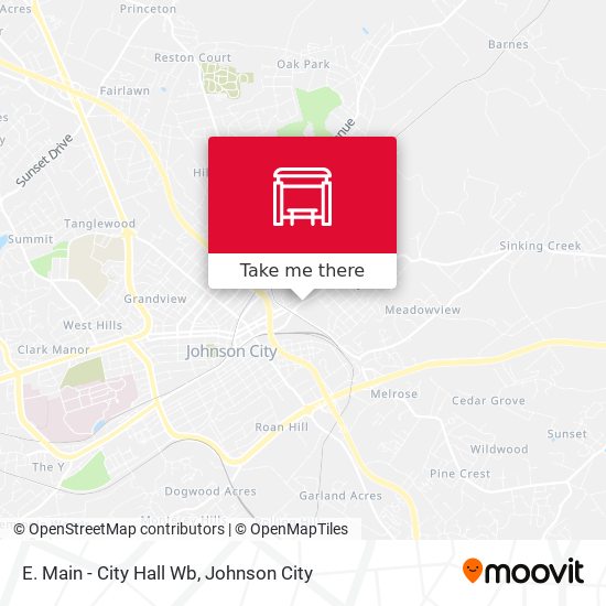 E. Main - City Hall Wb map