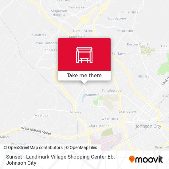 Sunset - Landmark Village Shopping Center Eb map