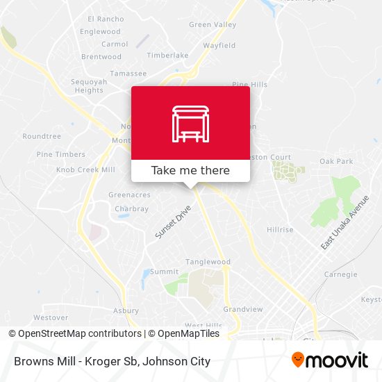 Browns Mill - Kroger Sb map